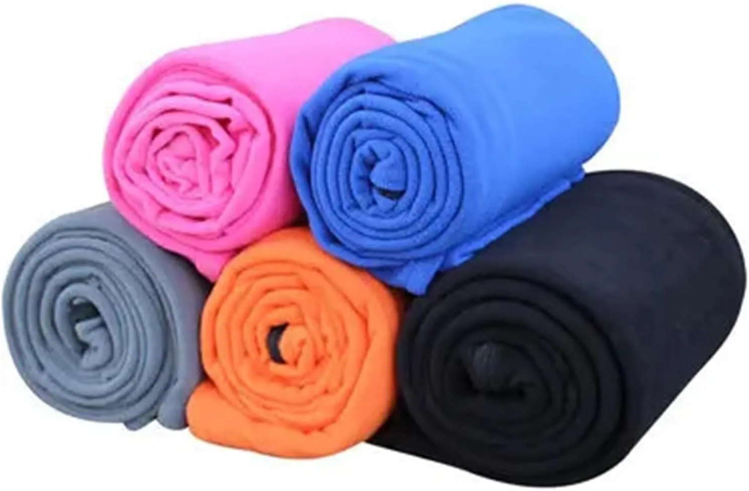 Sleeping Bag Ultra-Light Polar Fleece Sleeping Bag for Outdoor Camping Tent Bed Use,Travel Warm Sleeping Bag Liner Lightweight(Doblue Orange)