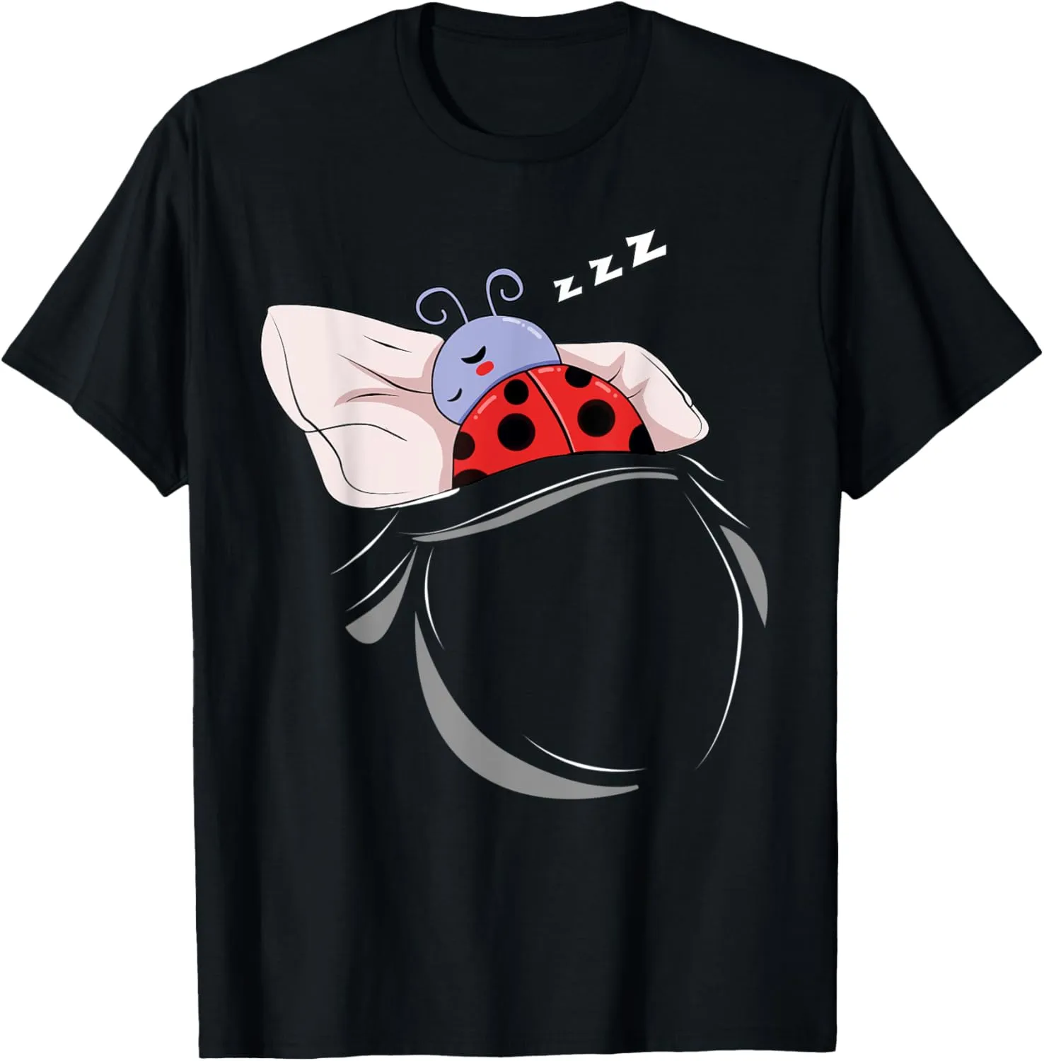 Sleeping Ladybug Pyjamas Nap Gift Ladybug T-Shirt