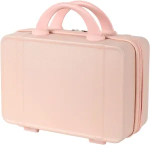 Small fresh suitcase luggage small lightweight retro cosmetic case 14 inch travel case(Apple green,14 inches)