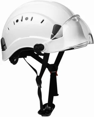 SMASYS Safety Hard Hat ABS Helmet Adjustable with Visor 6-Point Suspension Perfect for Construction and Climbing