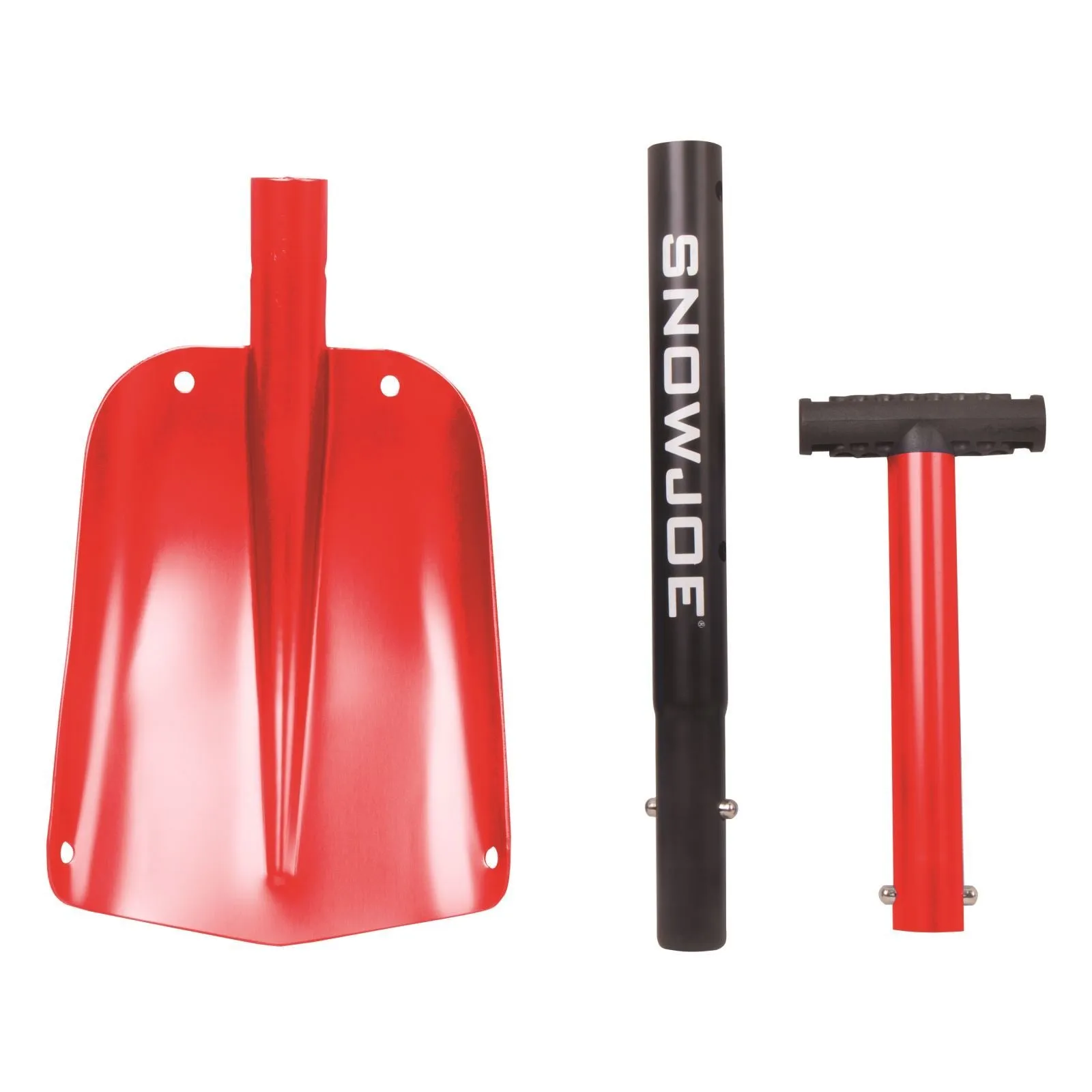 Snow Joe ATJ401M-RED  Compact Utility Shovel | 32-Inch | Aluminum | 3-Piece Smart Lock
