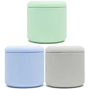 Soft Travel Essentials | Refillable Silicone Travel Kit for Skincare & Bath | Travel Size Containers | Food-Safe Material (Soothing Aqua Blue)
