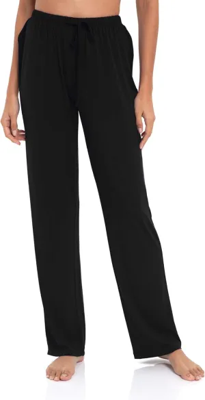 Soft Viscose Pajama Pants for Women, Comfy Lounge Sleep Pants Pj Bottoms Drawstring Sleepwear