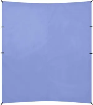 Solid Color Pure Plain Roya Blue Foldable Beach Canopy UPF50  Water-Resistant Shade Sun Shelter with Sturdy Poles, Sandbags and Shovel for Backyard and Camping