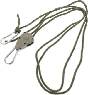 Sosoport 4pcs Reflective Windproof Rope Heavy Duty Adjustable Tent Guy Lines with Clip Hanger Retractable Pulley System for Secure Outdoor Camping Gear for Tents Rv Use