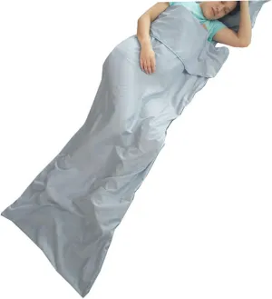 Sosoport Camping Sleeping Bag Liner Ultra-Lightweight Versatile Adult Sleep Sack for Travel Hotel and Outdoor Use