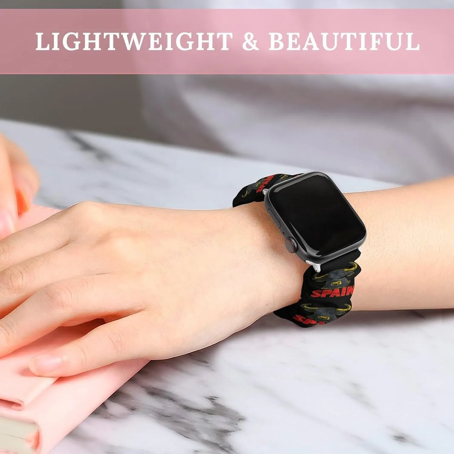 Spain Spanish Bull Fashion Watch Strap Scrunchies Wristbands Compatible With IWatch Series