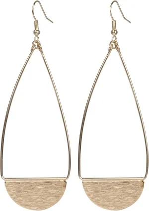 SPUNKYsoul Shield Paddle Earring Lightweight Statement Earrings | SPUNKYsoul Collection