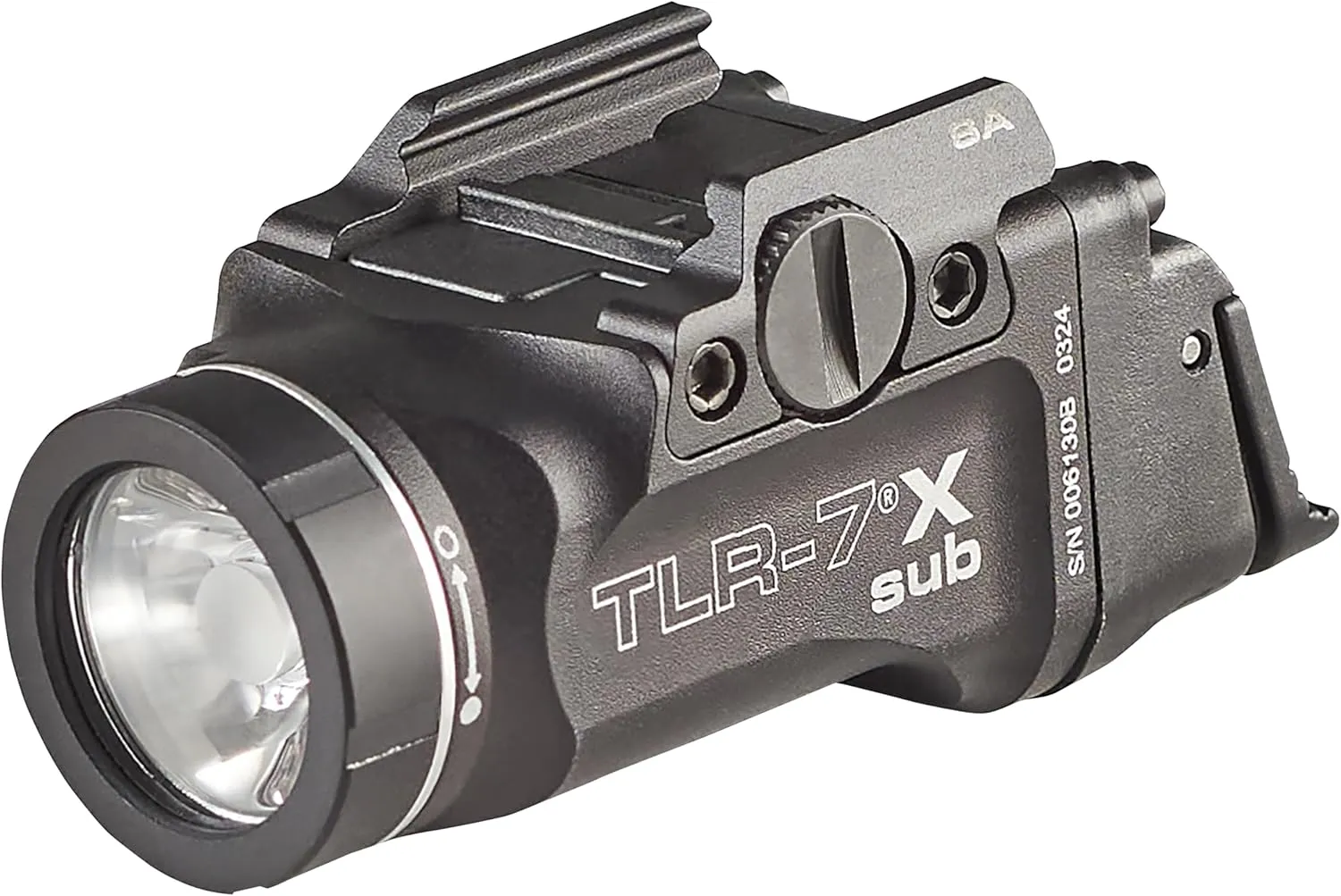 Streamlight 69404 TLR-7 X sub 500-Lumen Tactical Weapon Light Designed Exclusively and Solely for Railed Springfield Armory Hellcat Subcompact Handguns, Includes Mounting Kit and Keys, Black
