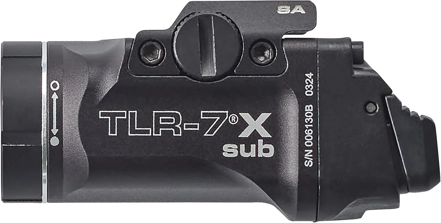 Streamlight 69404 TLR-7 X sub 500-Lumen Tactical Weapon Light Designed Exclusively and Solely for Railed Springfield Armory Hellcat Subcompact Handguns, Includes Mounting Kit and Keys, Black