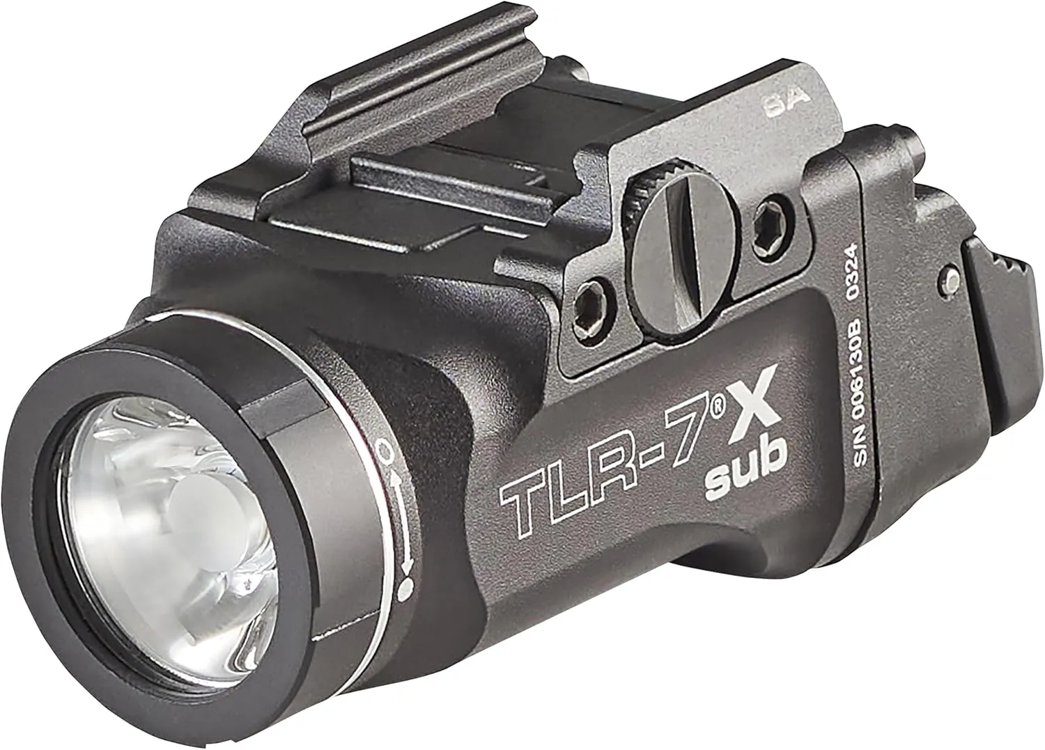 Streamlight 69404 TLR-7 X sub 500-Lumen Tactical Weapon Light Designed Exclusively and Solely for Railed Springfield Armory Hellcat Subcompact Handguns, Includes Mounting Kit and Keys, Black