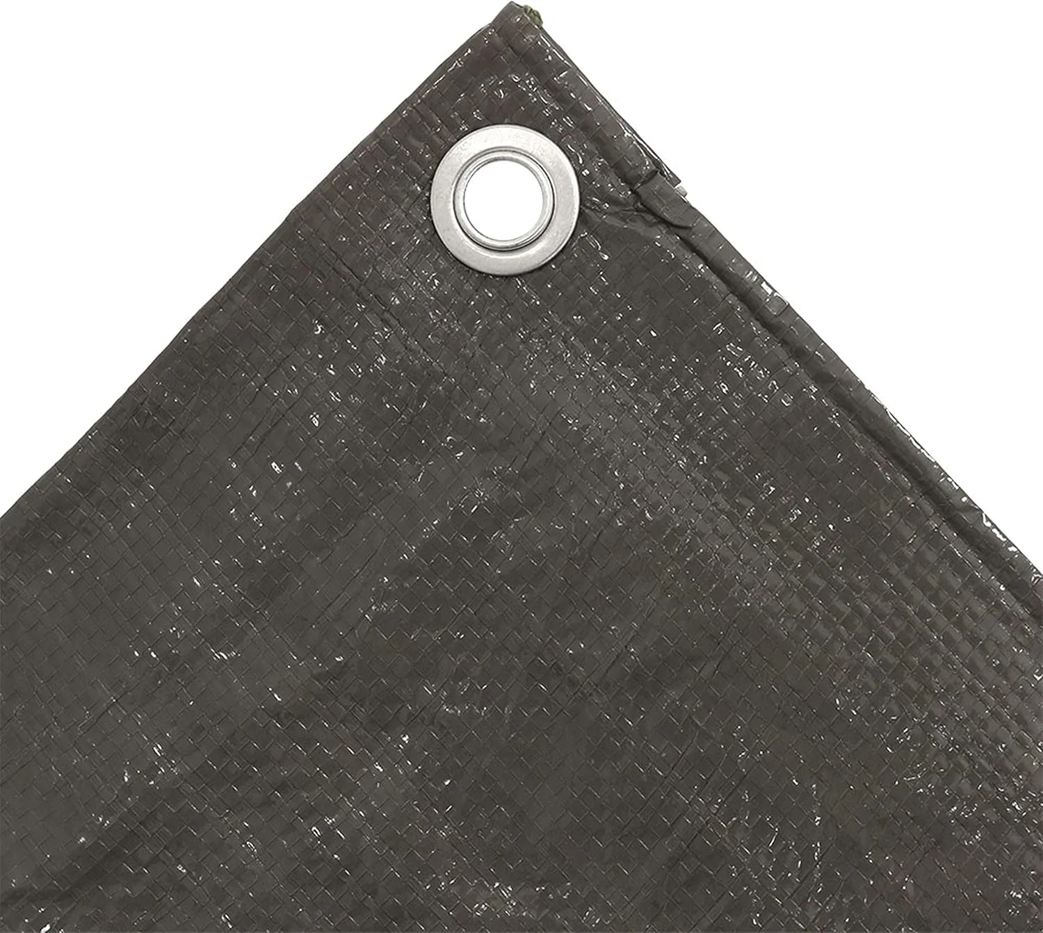 Sunnydaze 20 x 30 Foot Plastic Reversible Heavy-Duty Multipurpose Tarp - Laminated on Both Sides - Dark Gray