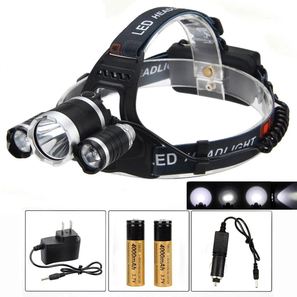 Super Bright Rechargeable LED Headamp - Free Shipping!