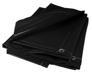 Super Strong Vinyl Tarp - Black 14 Foot x 20 Foot