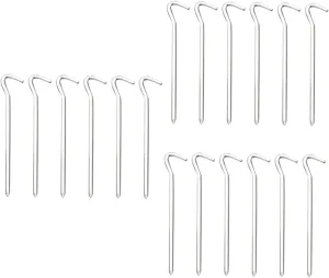 SUPVOX 18pcs Tent Pegs Lightweight Stakes for Outdoor Camping Ground Accessories for Secure Tent and Tarp Installation