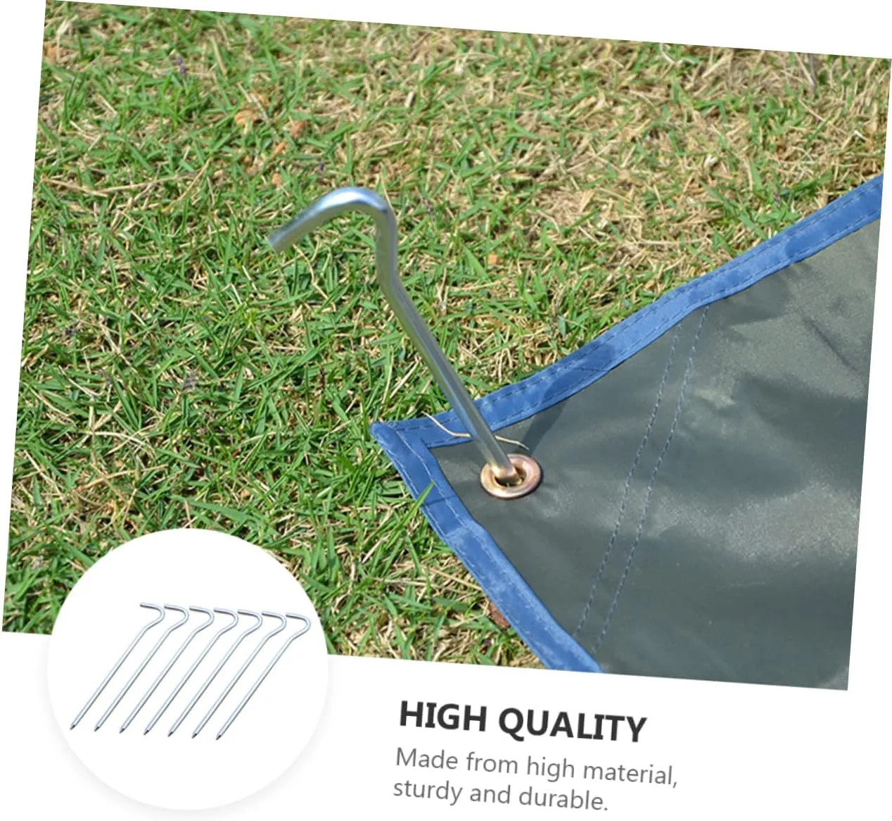 SUPVOX 18pcs Tent Pegs Lightweight Stakes for Outdoor Camping Ground Accessories for Secure Tent and Tarp Installation