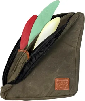 Surfer's Guild Canvas Surfboard Fin Case/Bag | Surf Fin Holder/Storage | Surfer Gift, Surf Kit | Accessory