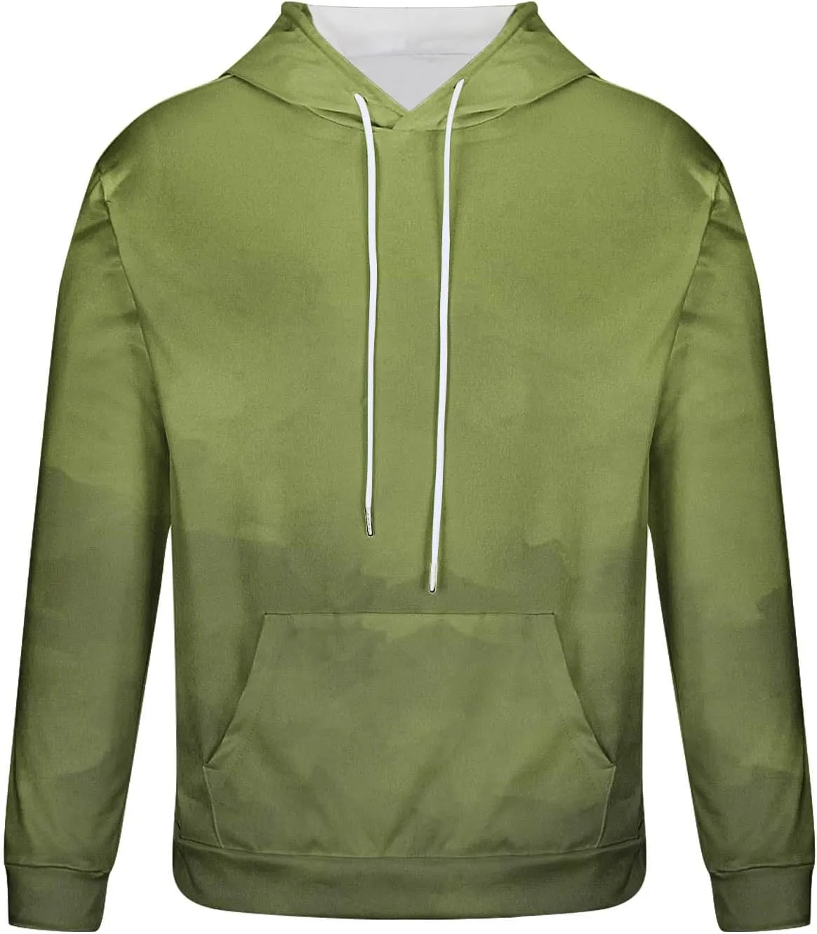 Sweatshirts for Men Oversized Casual Long Sleeve Gradient Drawstring Hoodies Loose Fit Hooded Sweatshirt with Pocket