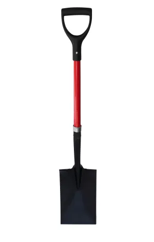 TABOR TOOLS J212 Shovel With Straight Blade and D-Grip 32" Fiberglass Handle