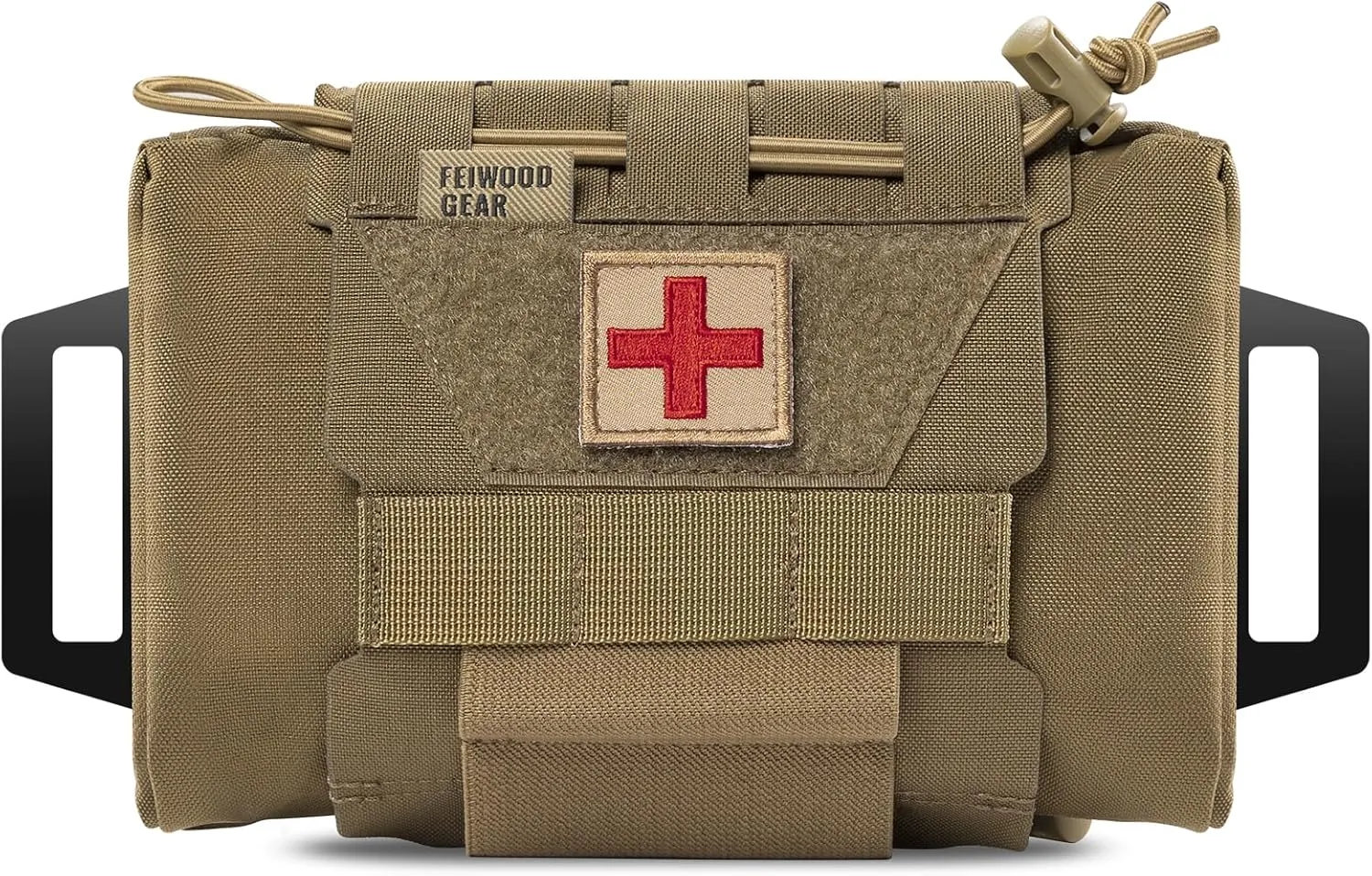 Tactical IFAK Pouch, Rapid Tear-Away First Aid Kit Two-Piece System Medical Pouches Emergency Survival Bag for Outdoor Travel Hiking