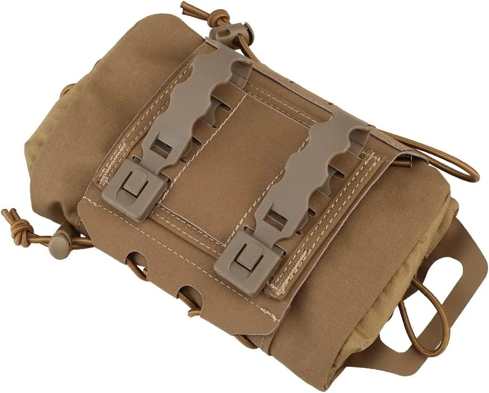 Tactical MOLLE First Aid Pouch Storage Pocket Bag Two Piece System, Dump Pouch IFAK Nylon EMT Trauma Pouch Everyday Carry