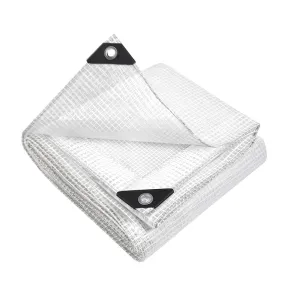 Tarp Tarpaulin 5X10M Canvas Heavy Duty Camping Cover Clear