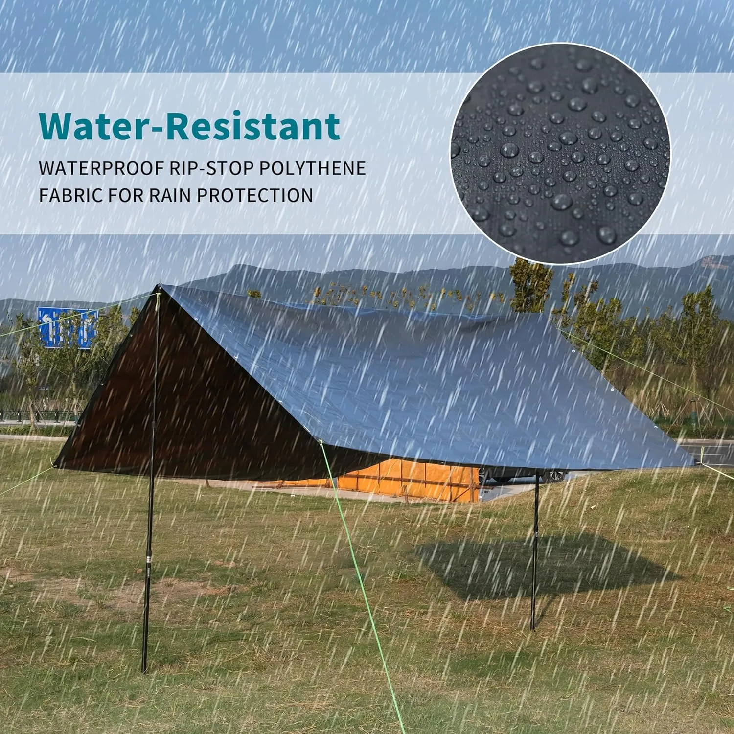 TARPAL tarp 10x20 Feet Super Heavy Duty Tarps Cover 20mil Waterproof UV Protection Rip and Tear Proof Tarpaulin with Grommets(Grey/Brown)