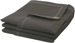 Tarps Now 12x16 ft Fire Retardant Canvas Tarp | 18 MIL Heavy Duty, Flame Retardant, Tear Resistance, Reinforced Edges, Brass Grommets | Ideal for Fire Prevention, Construction, Repairs | Olive Color