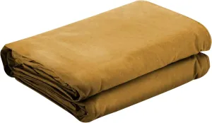 Tarps Now 5x7 ft Heavy Duty Canvas Tarp | 18 MIL Industrial Grade, Tear Resistant, Reinforced Edges, Nickel Plated Grommets | Ideal for Construction, Trucking, Manufacturing, Automotive – Tan Color