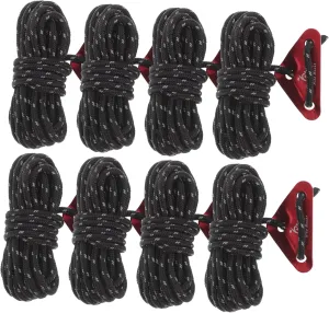 Thick Ropes for Tent 8pcs Outdoor Camping Gear Guy Line Reflective Rope Tarp for Night Safety