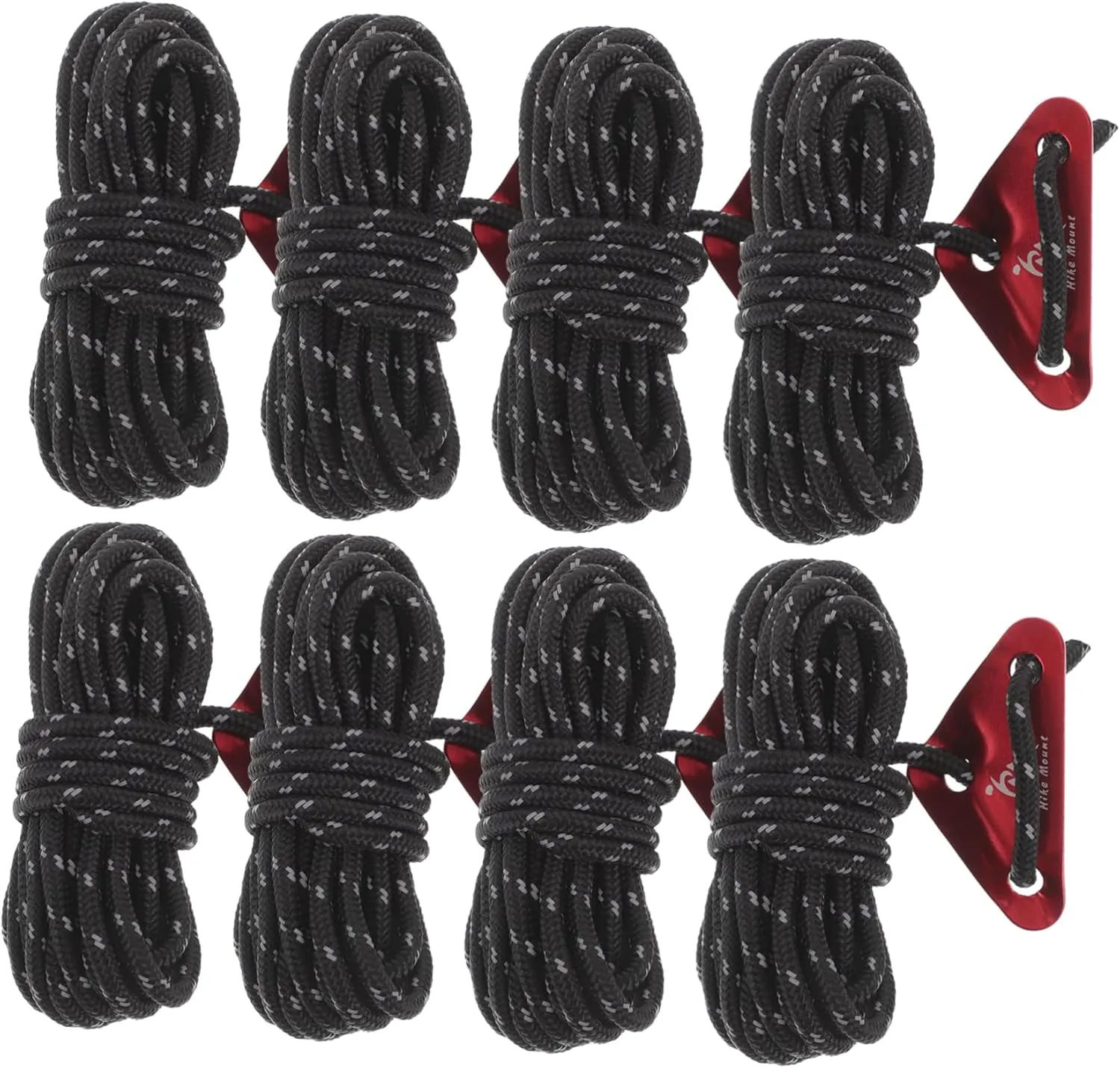 Thick Ropes for Tent 8pcs Outdoor Camping Gear Guy Line Reflective Rope Tarp for Night Safety