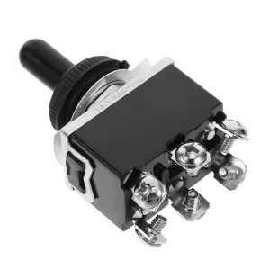 Three Position Heavy Duty Toggle Switch Waterproof Cap Marine On/Off Toggle 12v Dpdt 203a for Car Dash Waterproof 3 Way Switch