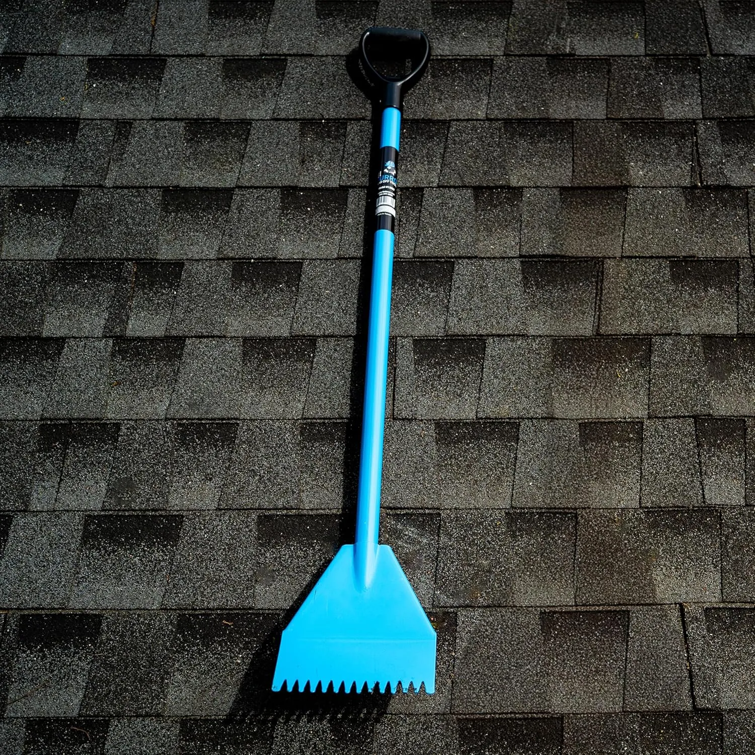 Tie Down 47.5 in. Shingle Shovel Tie Down Roof Zone El Burro Shingle Shovel Stripper | for Removal/Tearing Off Roofing & Nails |Lightweight Steel Construction | Commercial and Residential Use | Blue