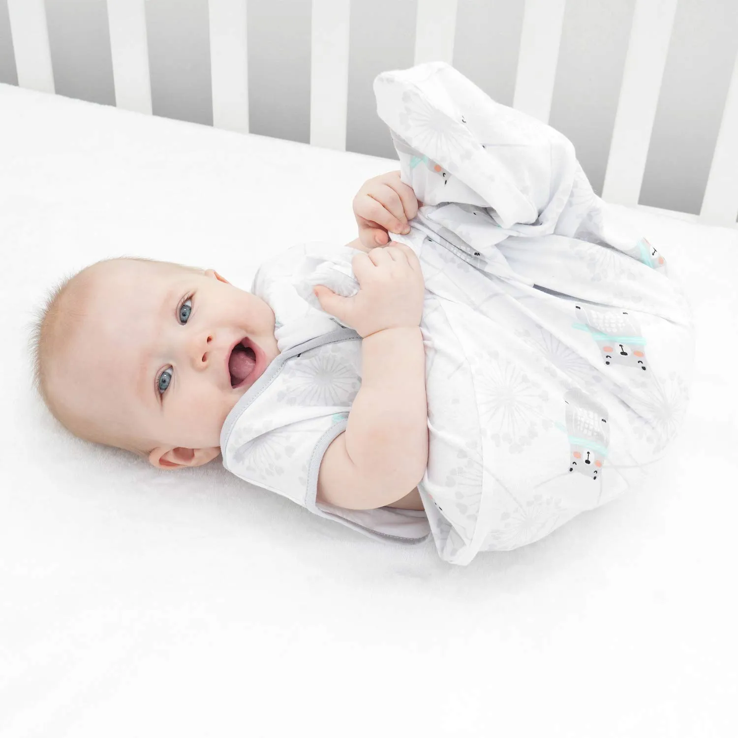 TILLYOU Sleep Sack 12-18 Months - 0.5 TOG Baby Wearable Blanket with 2-Way Zipper, Extra Soft Cotton Sleeveless Sleeping sack 2 Pack, Bear & Dandelion