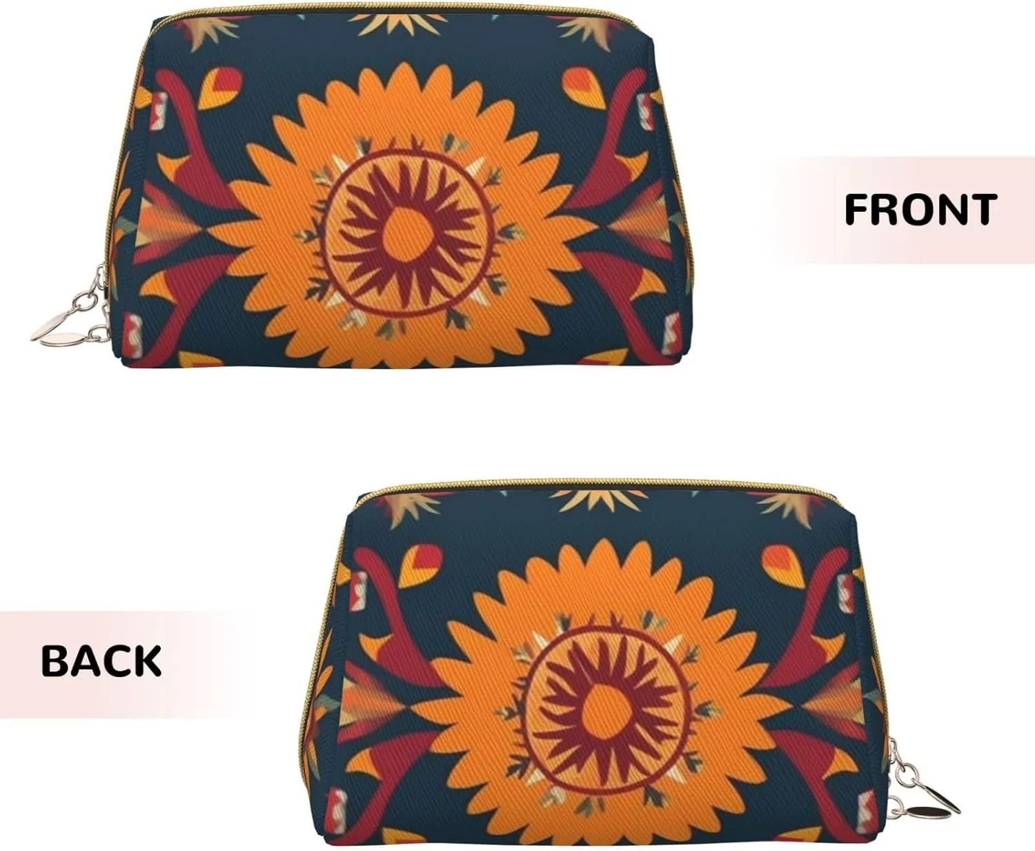 Toiletry Bag for Women Men Dopp Kit Travel Makeup Bag Mexican Folk Art Patterns Make Up Organizers Cosmetic Bag