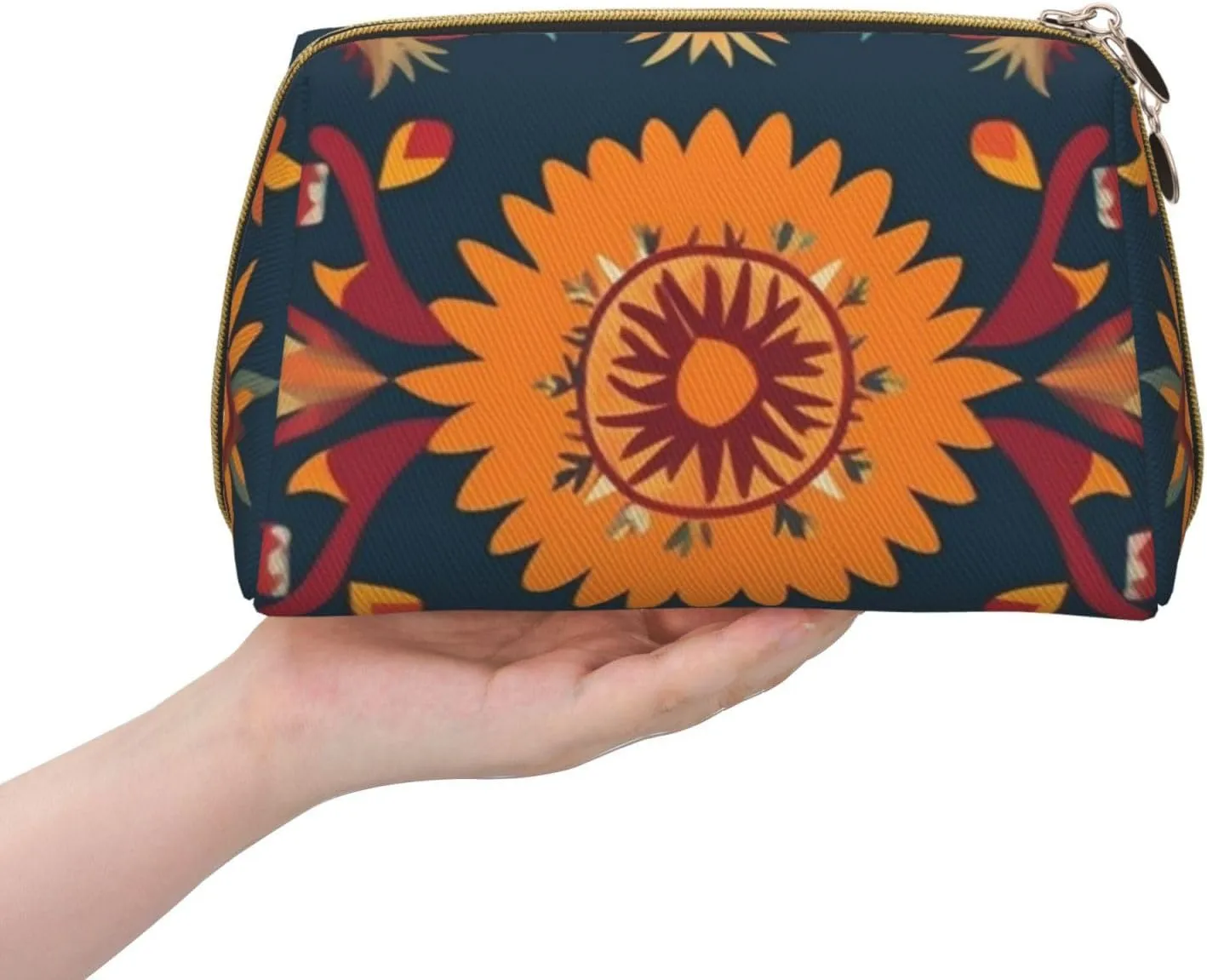 Toiletry Bag for Women Men Dopp Kit Travel Makeup Bag Mexican Folk Art Patterns Make Up Organizers Cosmetic Bag