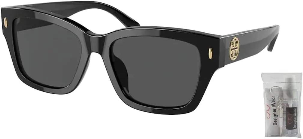 Tory Burch TY7167 Rectangular Sunglasses for Women   BUNDLE With Designer iWear Eyewear Kit