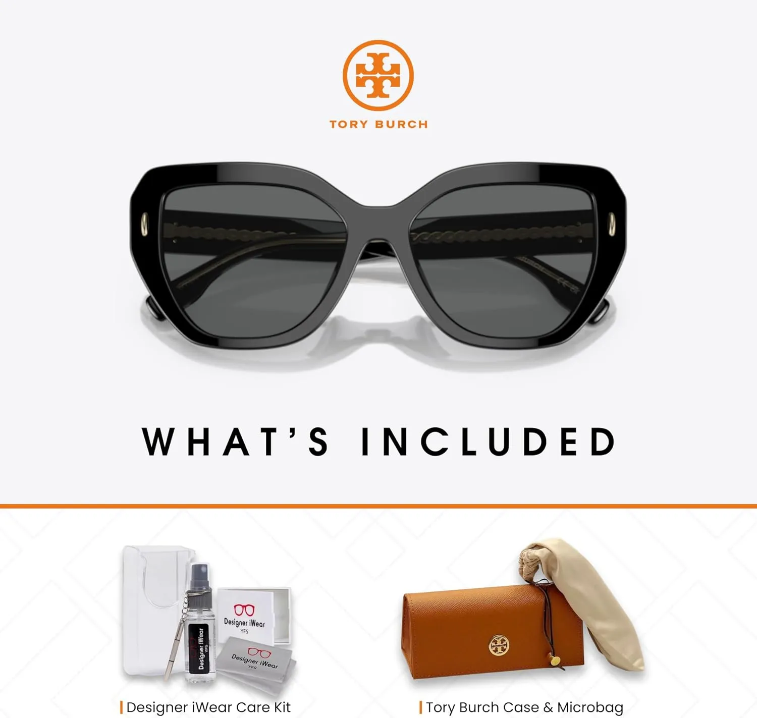 Tory Burch TY7194U Cateye Sunglasses for Women   BUNDLE With Designer iWear Complimentary Eyewear Kit