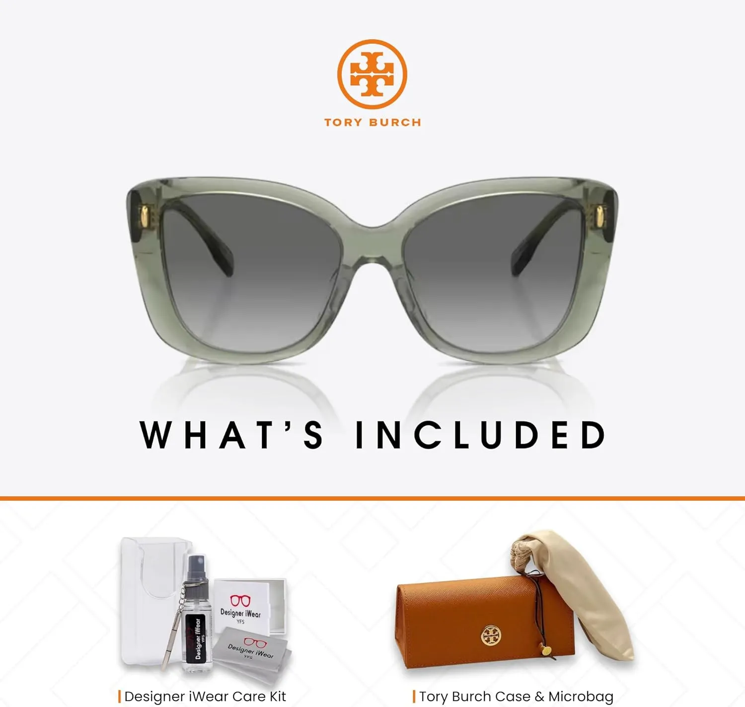 Tory Burch TY7198U Butterfly Sunglasses for Women   BUNDLE WIth Designer iWear Complimentary Eyewear Kit
