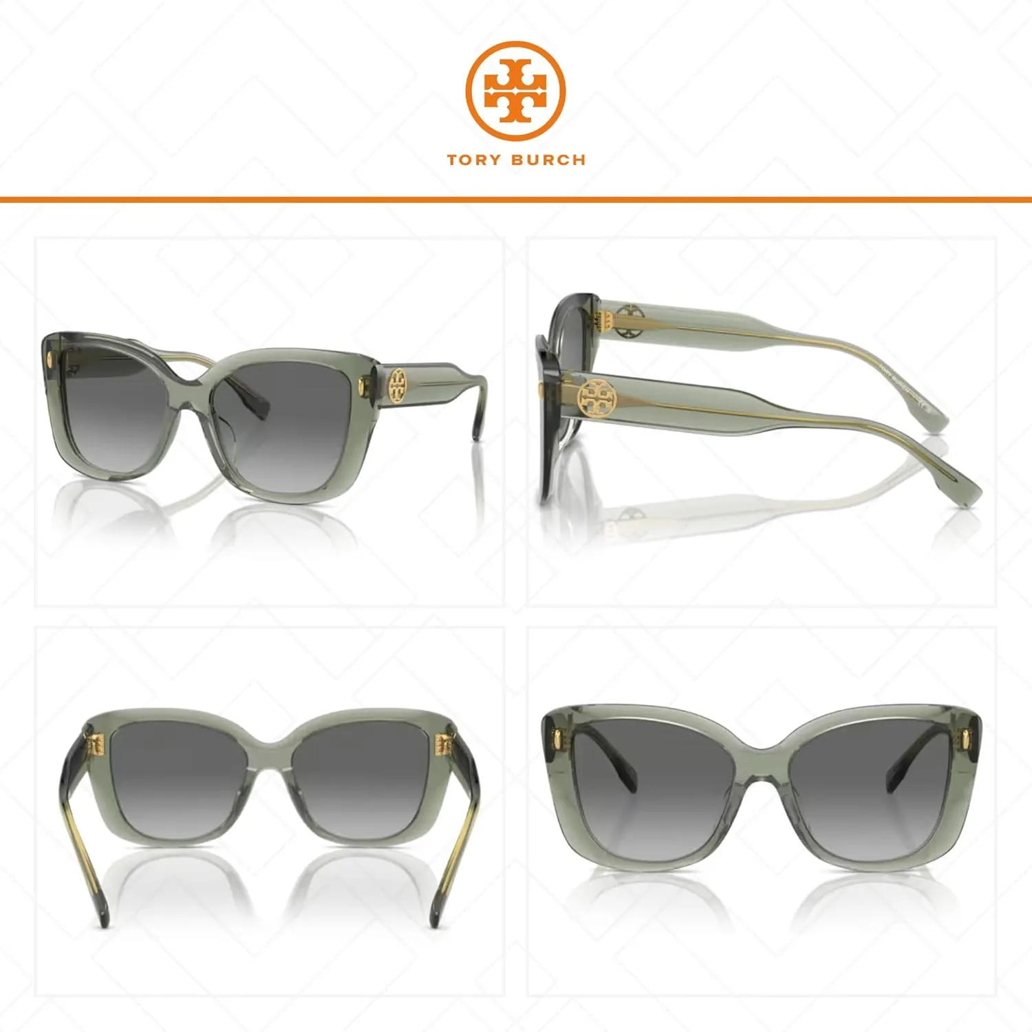 Tory Burch TY7198U Butterfly Sunglasses for Women   BUNDLE WIth Designer iWear Complimentary Eyewear Kit