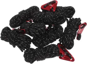 Totority Mountaineering Ropes 8pcs Thick Camping Tent Cord Reflective Guy Line for Night Visibility