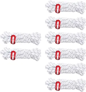 Toyvian 4sets Outdoor Tent Rope Guy Lines Camping Tarp Shelter Wind Rope 2pcs*4