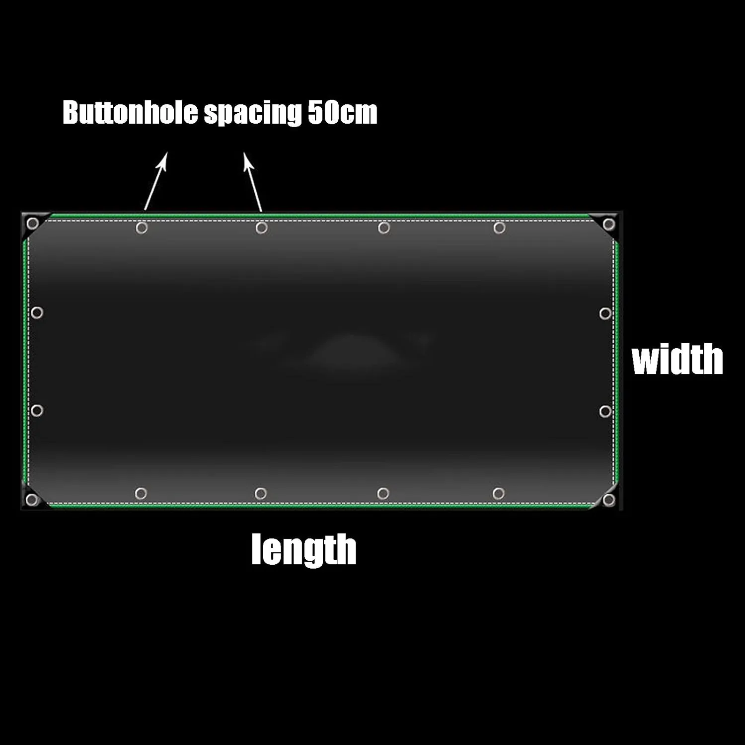Transparent Waterproof and Rainproof Cloth Furniture Caravan Cover Sheet PVC Material Reinforced Eyelets Tear-Proof Ground Sheet Camping(2x3m)