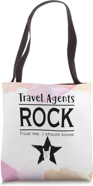 Travel Agents Rock Travel Agent Travel Advisor Adventure Tote Bag