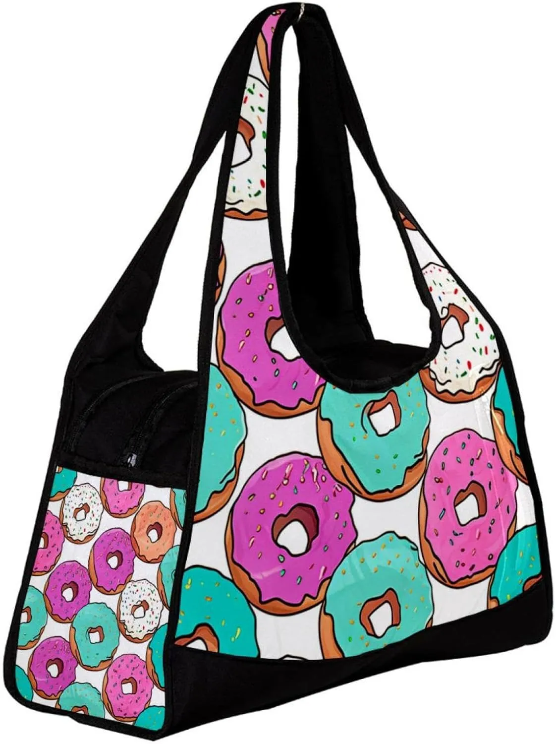 Travel Bag,Mens Gym Bag,Womens Gym Bag,Dessert Colorful Donut Sweets,Sports Bag