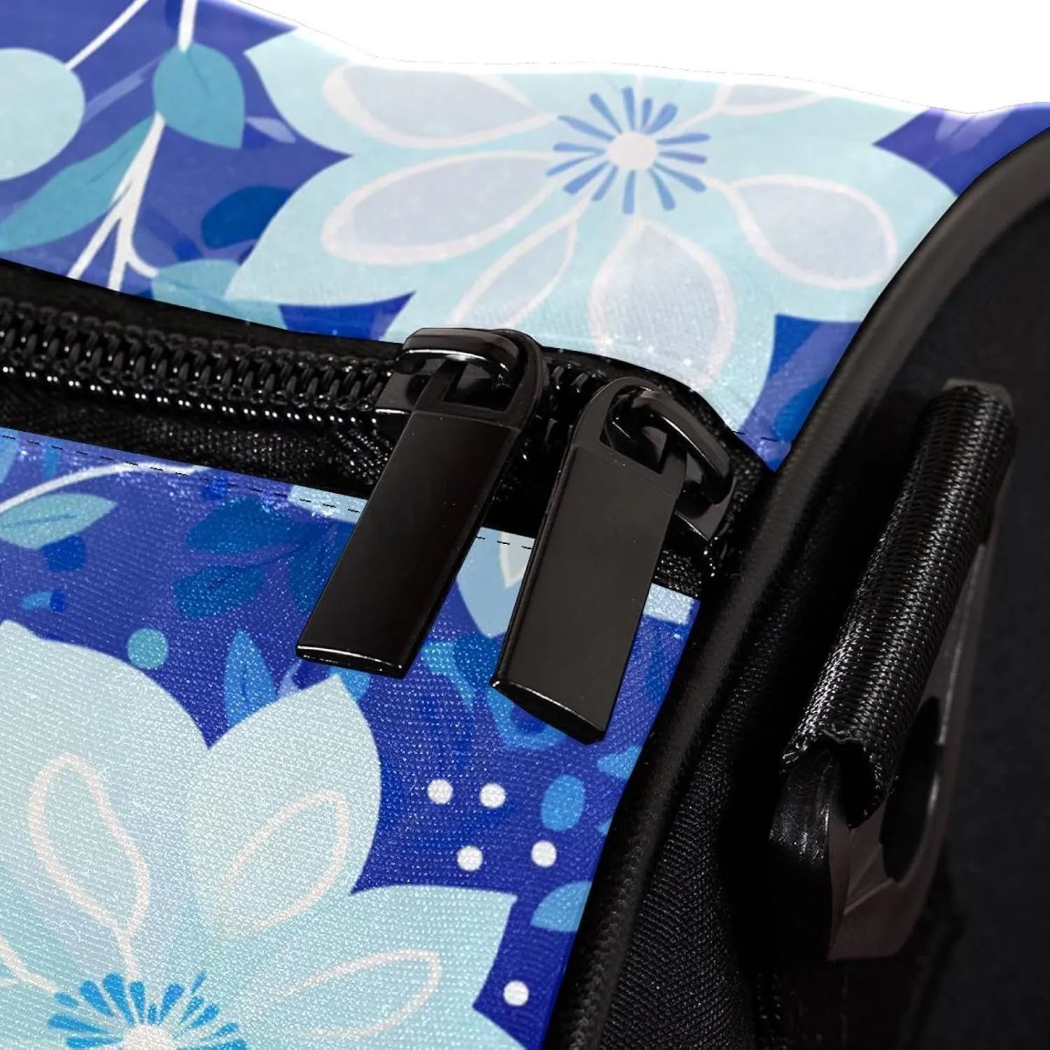 Travel Bag,Mens Gym Bag,Womens Gym Bag,Flower Gray Blue,Sports Bag