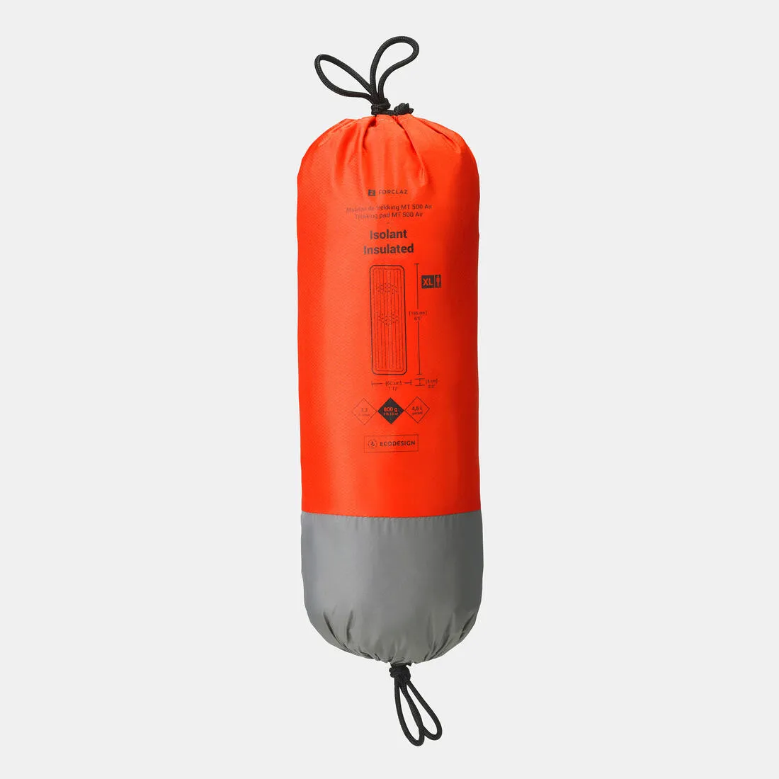Trekking Inflatable Mattress MT500 Air Insulator XL - 195 x 60 cm - 1 Person