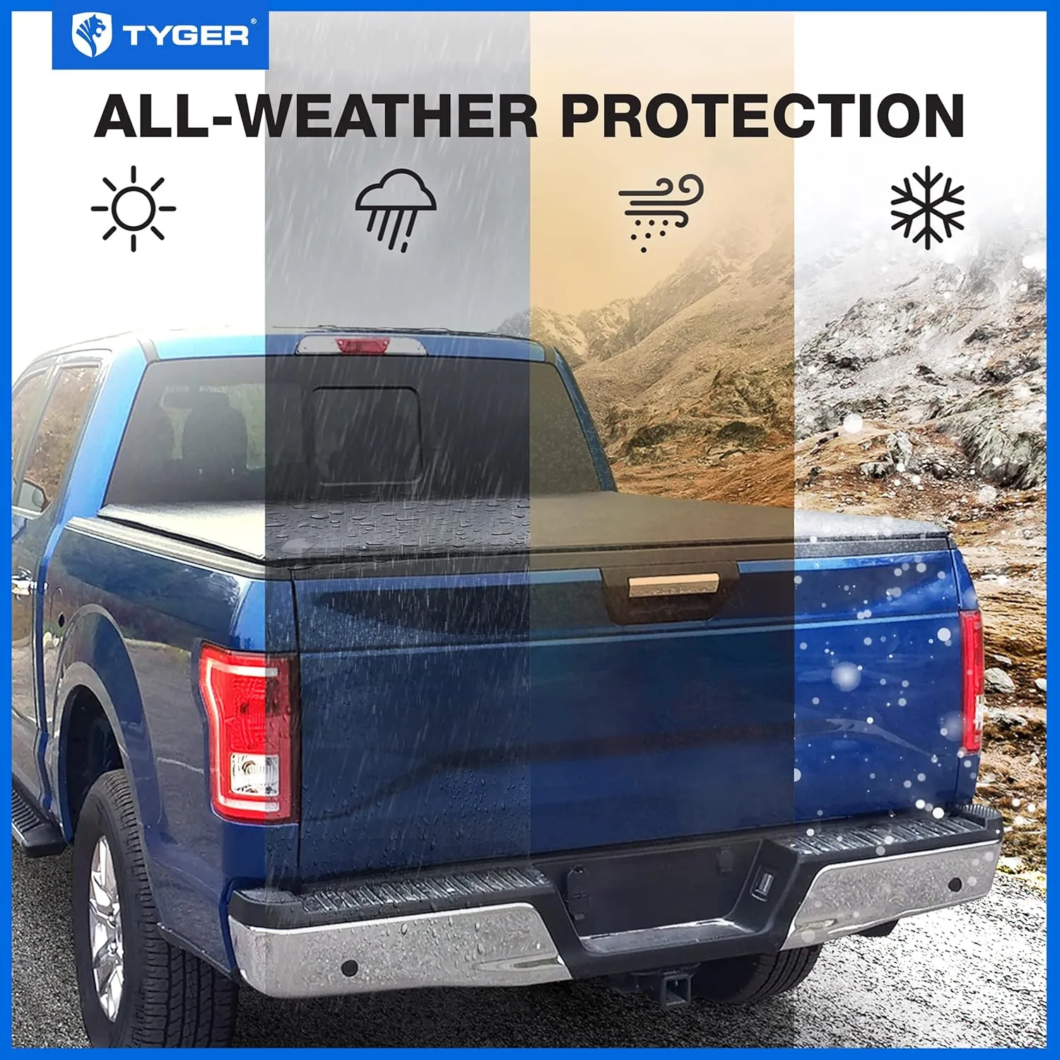 Tyger Auto T1 Soft Roll Up Truck Bed Tonneau Cover Compatible with 2007-2013 Toyota Tundra | Fleetside 5.5' Bed (66") | TG-BC1T9038 , Black