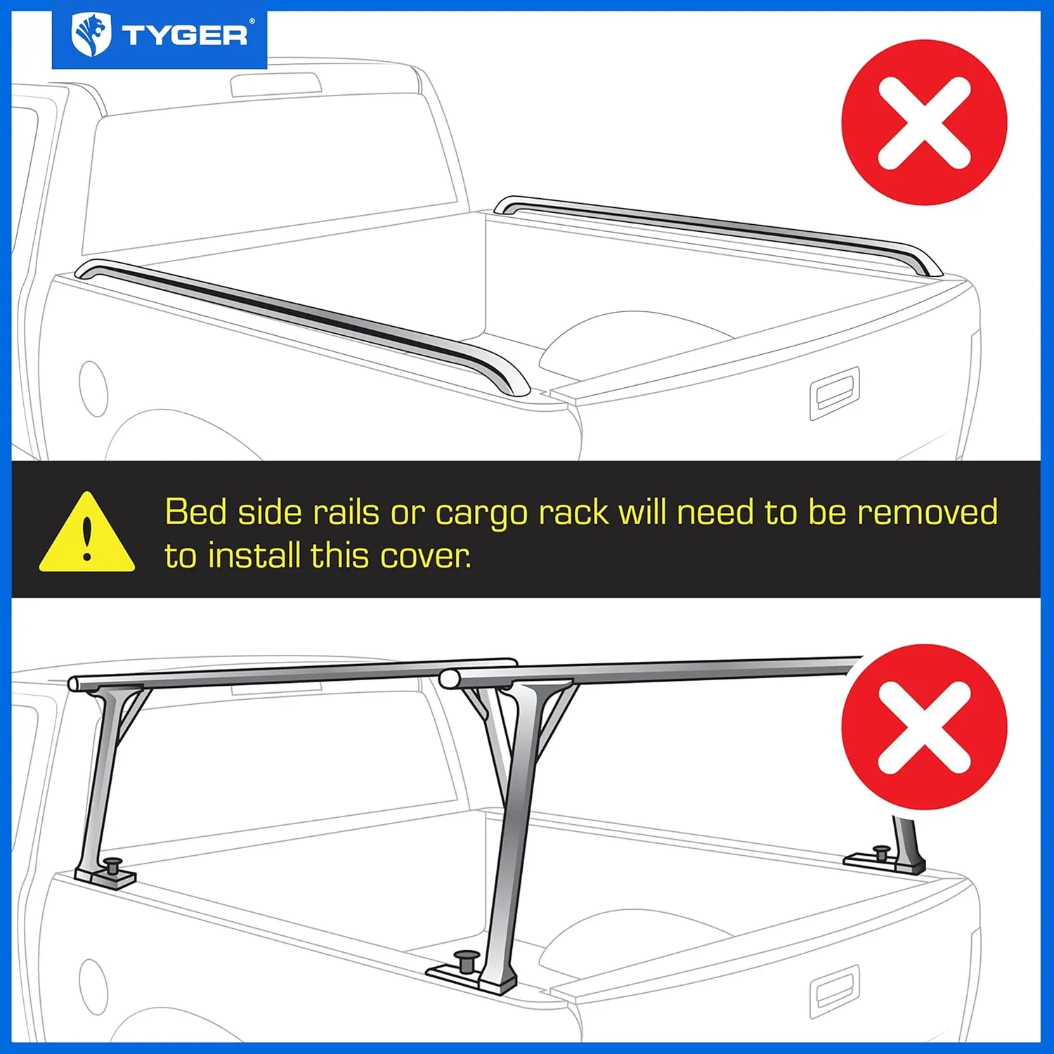 Tyger Auto T1 Soft Roll Up Truck Bed Tonneau Cover Compatible with 2007-2013 Toyota Tundra | Fleetside 5.5' Bed (66") | TG-BC1T9038 , Black