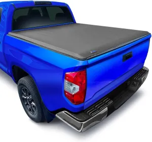 Tyger Auto T1 Soft Roll Up Truck Bed Tonneau Cover Compatible with 2007-2013 Toyota Tundra | Fleetside 5.5' Bed (66") | TG-BC1T9038 , Black